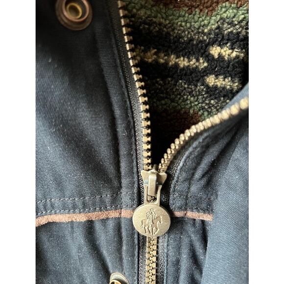 Outback Trading Co jacket men's xxl blue fleece lined zip button imperfect - Picture 8 of 16